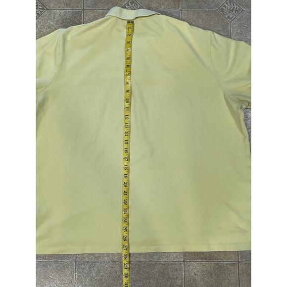 Vintage Polo Ralph Lauren Yellow Polo Shirt Classic Fit Short Sleeve Men's XXL - Picture 5 of 9